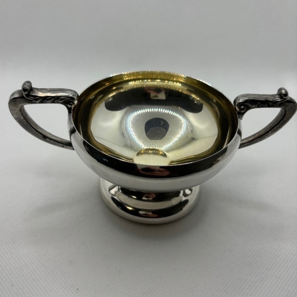 Silver Plated Sugar Bowl, EP on Copper, Lead MTS #7, Circa 1940s, Vintage - Picture 1 of 7